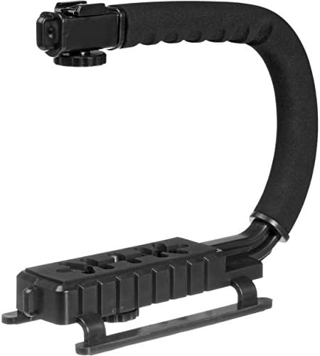 Professional Video Stabilizing Handle - Scorpion grip for Toshiba PDR-4300 Stabilizer Grip, Scorpion Handle, Moon Grip, Vertical Handle w/Shoe Mount