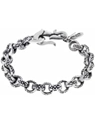 Chulyakov New York 925 Sterling Silver Fleur De Lis Bracelet