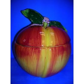 PEACH 3-Dimensional Cookie Jar PEACHES *NEW!* by KMC/KK-Peach