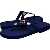 NFL Chicago Bears Ladies Navy Blue Jeweled Flip Flops (5/6)