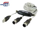 Cable-Tex USB to MIDI Keyboard PC Interface Converter Adapter