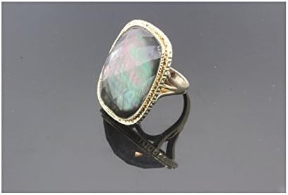 14k Yellow Gold Quartz Ring Size 6 1/2 5.6g STUNNING!!!!