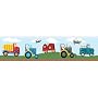 RoomMates RMK1131BCS Transportation Peel & Stick Border, 5-Yards