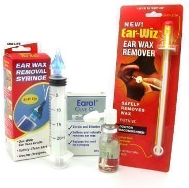 ACULIFE EAR WAX REMOVAL SYRINGE, EAROL AND EAR WIZ KIT - FAST DISPATCH by KPB