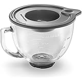 KitchenAid K5GB 5-Qt. Tilt-Head Glass Bowl with Measurement Markings & Lid