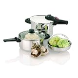 Fagor 918060714 2 in 1 Splendid 6 & 4 qt. Set Splendid Pressure Cooker