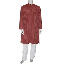Men's Spring Fashion Kurta Pajama Long Sleeve Cotton Dress Chest :38 inches (gkp627)
