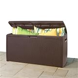 Keter Rattan Style Plastic Garden Storage Box – Cushion Box Keter Rattan Style Plastic Garden Storage Box – Cushion Box