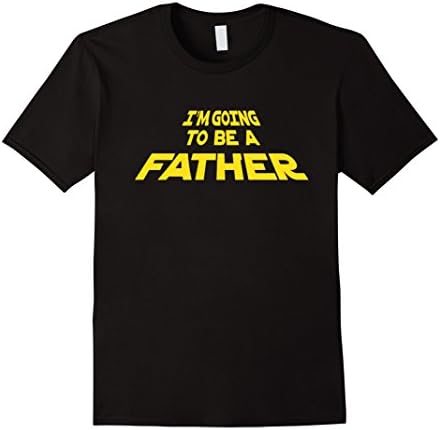 Men's New Father Shirt, star , force, baby announcement, new dad,  XL Black