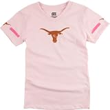Texas Longhorns Youth Girls Pink Fashion Jersey T-Shirt