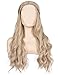 Morvally Long Wavy Curly Natural Synthetic Hair Wigs for Bride Buttercup Hlloween Cosplay Costume