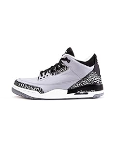 Men Nike Air Jordan 3 Retro Wolf Grey/Metallic Silver-Black-White 136064-004 Size 9 D(M) US