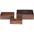 Girls Jewelry Box Wood Carving, Set of 3