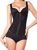 Ekouaer Women's Underbust Bustier Corset Waist Trainer Cincher Body Shaper