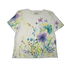 Buy Alfred Dunner Feelin Groovy Multi Floral Print T Shirt