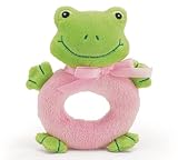 Hops And Kisees Pink Frog Rattle (Baby Girl Toy)