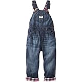 オシュコシュ OSHKOSH/ フランネルラインドデニムオーバーオールジオードウォッシュ デニム ボトムスパンツ 12ヶ月【並行輸入】