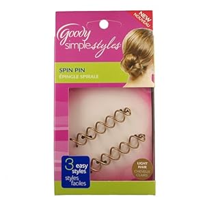 Goody Simple Styles Spin Pin Color: Blonde or Brunette
