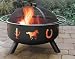Landmann - 28346 - Big Sky Western Motif Outdoor Decorator Fire Pit Bowl - Black - 29 in.