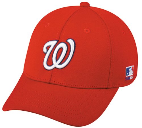 MLB BAMBOO Flex FITTED Lg/XL Washington NATIONALS Home RED Hat Cap