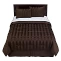 Home Pintuck Comforter Set - Brown