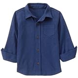クレイジーエイト Crazy 8/ ニット ボタン-アップ シャツ ネイビー トップス長袖シャツ 3歳【並行輸入】