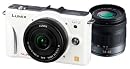 Panasonic デジタル一眼カメラ GF2 ダブルレンズキット(14mm/F2.5パンケーキレンズ、14-42mm/F3.5-5.6標準ズームレンズ付属) フルハイビジョンムービー一眼 シェルホワイト DMC-GF2 W-W