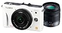 Panasonic デジタル一眼カメラ GF2 ダブルレンズキット(14mm/F2.5パンケーキレンズ、14-42mm/F3.5-5.6標準ズームレンズ付属) フルハイビジョンムービー一眼 シェルホワイト DMC-GF2 W-W