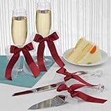 David's Bridal Simply Chic Flute and Serving Set Style DB35FLSR, Apple