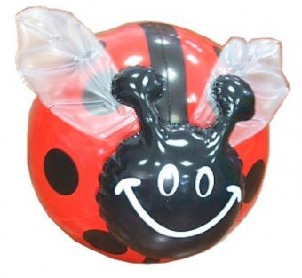 Aufblasbare Spielzeug Marienkäfer Ball 30cm