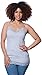 2 Pack Zenana Women's Lace Trim Tank Top Small Black and Heather Gray