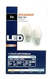 Sylvania 78562 LED C7 1-Watt Night Light, 2-Pack