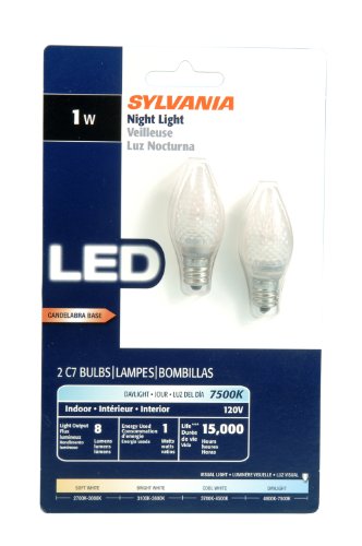 Sylvania 78562 LED C7 Light 2-Pack