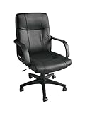 "Madison" Leather Executive Office Chair w/ Black Base & Gas Lift & Tilt w/ ....