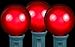 Novelty Lights 25 Pack G40 Red Outdoor Globe Bulbs, Light Bulbs Glass Incandescent Bulbs with 3000 Hour Lifespan, Globe String Lights Replacement Bulbs