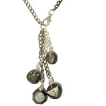 Seraphinite Necklace 01 Chain Black Green Faceted Gunmetal Stone Healing Crystals 22