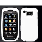 White Rubberized Snap-On Hard Skin Case Cover for Samsung Impression A877 P ....