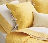 Aris Coverlet - Daffodil/White