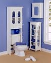 White Marietta Bath Collection Space Saver
