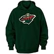 Minnesota Wild Hoodys : Majestic Minnesota Wild Green Felt Tek Patch hoodys