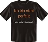 Zoom Produkt-Bild: Original RAHMENLOS&reg; Fun T-Shirt "Ich bin perfekt......." GR. S-XXL