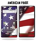 Motorola Droid Phone Protective Vinyl Skin Verizon flag - American Pride