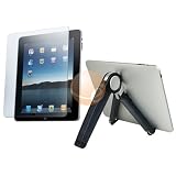 Stand Adjustable Holder + Anti-Glare Screen Protector for Apple iPad 16GB / 32GB / 64GB