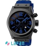 今月の雑誌掲載商品/定番商品/送料無料/メーカー保証2年/BRERA OROLOGI [BRETC4565] ETERNO CHRONO - INTERCHANGEABLE RUBBER STRAP* BLACK （ブレラ オロロジ エテルノ クロノ ブラック）