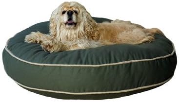 Twill Classic Round Dog Pillow Size: Large (42" L x 42" W), Color: Blue