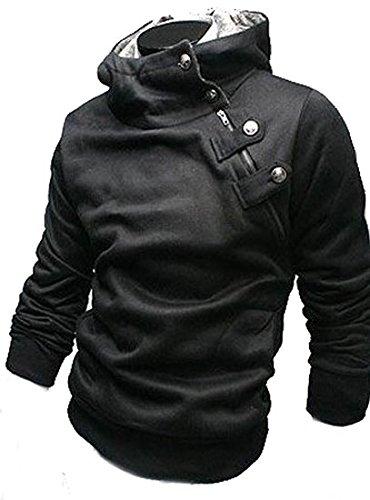 Amoin Men Casual Fashion Zipper Slim Fit Hoodies Jackets Coats