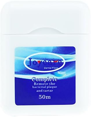 12 Packs, Joycare Dental Floss 55 Yards / 50 Meters Mints Waxed Extra Fine Total Care with Portable Square White Box