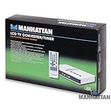 Manhattan LCD TV Converter/Tuner Analog TV, Full Function Remote Control