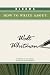 Bloom's How to Write about Walt Whitman (Bloom's How to Write About Literature)