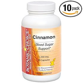 Botanic Choice Cinnamon 1000 Mg Bottle (Pack of 10) by Botanic Choice